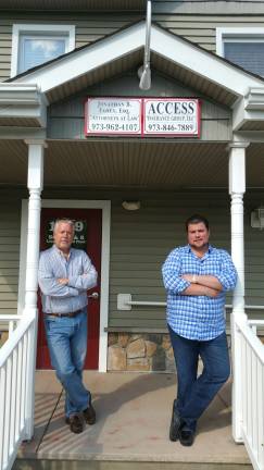 Photo provided Tim Phillips, owner of Access Insurance Group, is seen here at left, with agent TJ Ziegenbalg. The office is located at 1489 Union Valley Road.