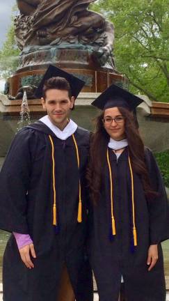 Jasmine Miravittles and Richard Gardner earn degrees