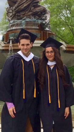 Jasmine Miravittles and Richard Gardner earn degrees