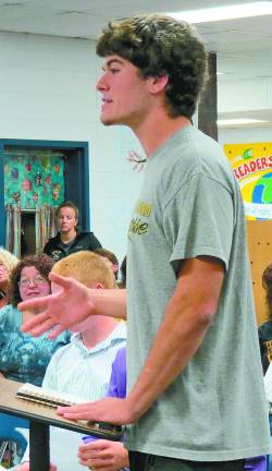 Senior Dylan Walko addressed the school board last week in an effort to persuade them to fund the district's lacrosse program. They agreed.