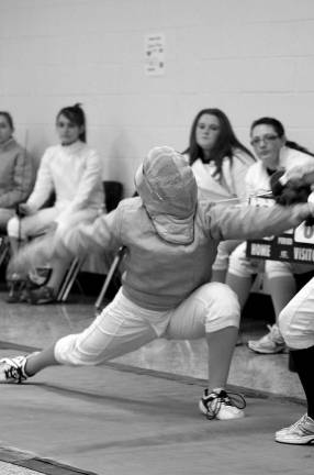Photo Provided Sarah Silvestri, a senior at West Milford High School, earned a spot at the state tournament in fencing last week. She competes as a sabre.