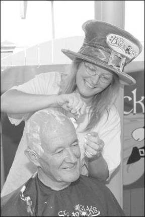 Going bald for a cause