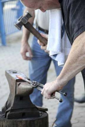Photos provided Blacksmith demonstration.