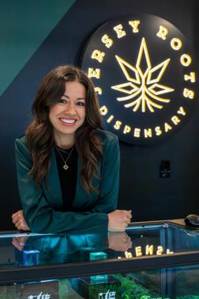 Jersey Roots Dispensary owner Rachel Lyons. Prior to opening Jersey Roots, Lyons worked as a pharmacist and a cannabis consultant for over a decade. She brings that unique skill set to Jersey Roots, expertly guiding customers through the many recreational marijuana options available. (Photo credit: Aja Brandt)