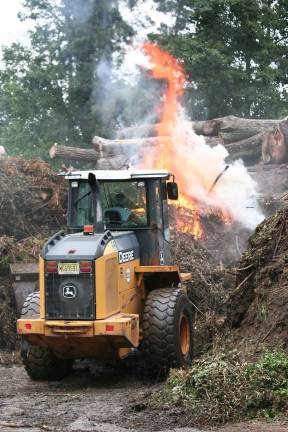 Labor Day fire at recycle center