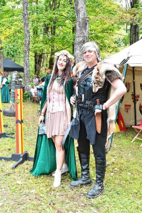 SRF6 Angela and Daniel Flannery of Barto , Pa., are dressed as a fairy and a killer.