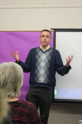 Jim Walsh, eastern director of Food and Water Watch, held a discussion after the movie. He answered questions and gave ideas on how people can help get GMOs labeled.
