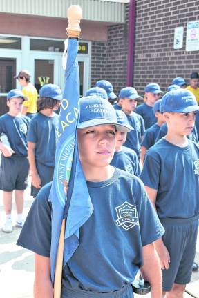 Second year teen cadet, Gunnar Anderson, who was selected to serve as the flag guidon bearer, said that last year’s learnings serve him and other cadets.