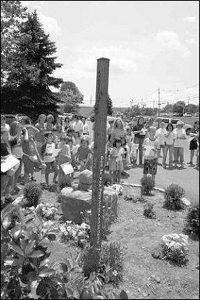 Sparta Church dedicates peace pole