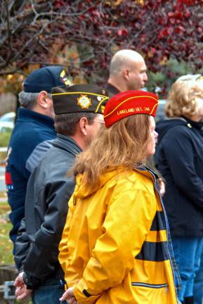 About 100 people came to the Veterans Day ceremony to honor all who have fought for the United States.