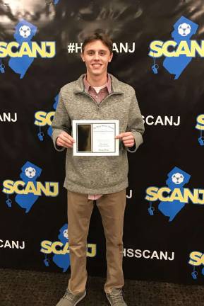 Submitted photo Austin McQuade at the SCANJ awards banquet.