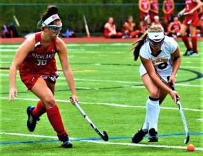 Senior captain Kayla Siemer, seen here on the right during the 2018 season, is among the returning players.