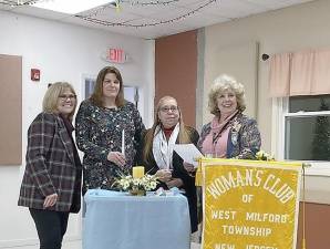 From left are Dianna Varga, president of the Woman’s Club of West Milford; new members Ann Williams and Rachel Yzguierdo; and membership chairwoman Tina Ree. (Photo provided)