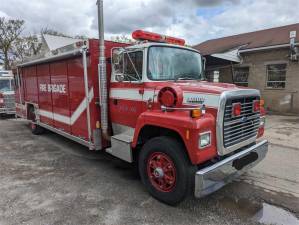 A 1991 Ford L 8000 R82 with 5,676 miles on it is one of four firetrucks being offered for sale by West Milford on the auction website Municibid. As of 7:20 p.m. Wednesday, June 14, the top bid was $4,200.