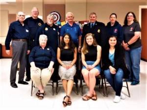 Members of the West Milford Woman's Club pose with members of the first responder organizations donated to during a recent Ice Cream Social. (Submitted photo)