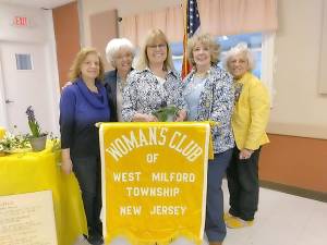 The Woman’s Club of West Milford, from left to right: Donna Spirko, Lee Manzoni, Dianna Varga, Tina Ree and Bonnie Earl.