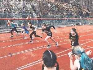 JHTC Athletes compete at Lakeland HS during a meet on March 19. The team’s season opens Sunday 4/10/22.