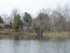 Photo by Ann Grenader The town is moving ahead with the Bubbling Springs lower pond dam reconstruction project.