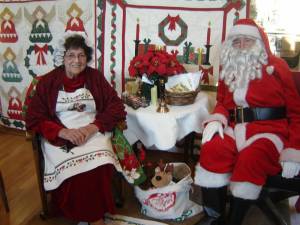 The late Bob and Mary Kochka are remembered as Mr. and Mrs. Santa at West Milford Museum. Photo by Ann Genader