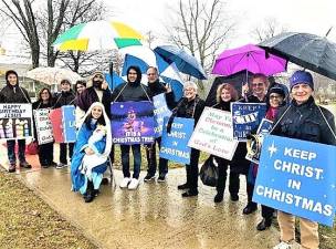 Church group uses display to speak out on upcoming holiday