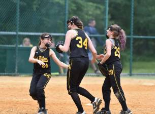 Photo by Patricia KellerWest Milford's softball team wins championship. WM Xtreme 12U Atalese Tournament Champs, (Front Row) Mia B, Natalie C, Amelia P, Krista K, Alexis N, &amp; Charlotte S. (Back Row) Asst Coach Joe Milko, Julia M, Aubrey F, Meadow B, Caroline B, Asst. Cindy DeFreese, Caitlyn D, and Team Manager/Head Coach Alan Stoll