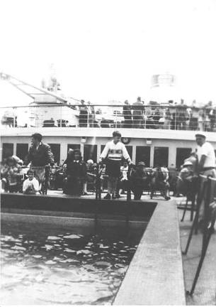 Photographs courtesy of Pat Mastrincola Nine-year-old Pat Mastrincola was restless on the Andrea Doria, which sailed from New York to Italy in 1956.