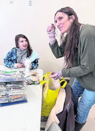 Ilana Mason and Wren Mason, 9, of Ringwood are shown.