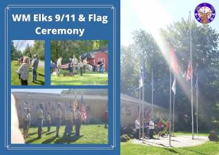 The West Milford Elks held a 9/11 ceremony at noon on Saturday, Sept. 12. Accompanied by the officers and members of the lodge was Troop 114 of West Milford. Thank you to all attended this event. Images provided by John Addice.