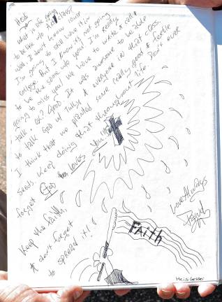 A yearbook message written by Jen Pawol.