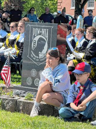 Residents watch the ceremony. (Photo by Denise von Wilke)