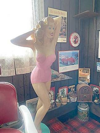 A statue representing Marilyn Monroe from the old Chatterbox restaurant.