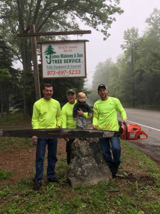 Photo provided Jim Maloney, center, is flanked by his sons Tyson on the left and Kyle on the right. Jim is holding Kyle's son Max.