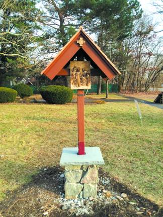 Eagle scout completes Stations of the Cross