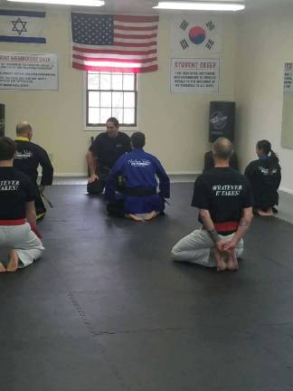 A class as the new Northern Valley Martial Arts at Bearfort Shopping Center.