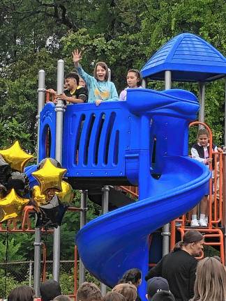 Playground equipment arrives