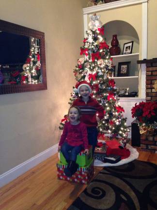 Submitted by: Katherine DeFilippo of Monroe, N.Y. "Daniel and Juliana in the Christmas spirit!"