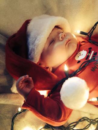 Submitted by Jessica VanOrden of Highland Lakes, N.J. "Westen's First Christmas."