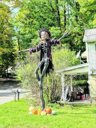 Halloween decorations are starting to be seen in West Milford.