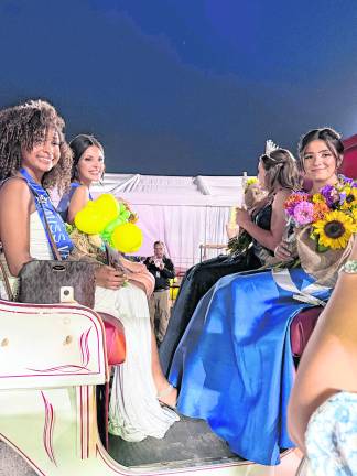 <b>People’s Choice winner, Miss Vernon, Evelyn Bernard; First Runner Up, Miss Franklin, Addison Smith; Queen, Miss Sandyston, Jordan Valleau; Second Runner Up, Miss Frankfort, Teagan Smith.</b>
