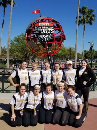 Photo provided The West Milford softball team had a successful preseason trip to Disney World's Wide World of Sports in Orlando, Florida.