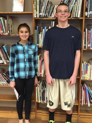 Macopin Citizens of the Month Althea DeBenedetto and Nick Federici.