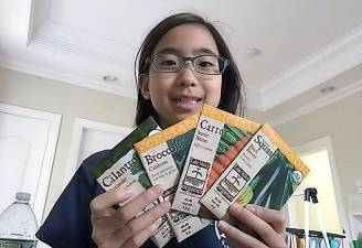 Yejin Nah displays some of the favorite Seed Solution seed varieties.