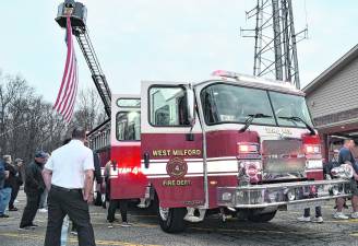 Tanker 4 is an E-One 2500-gallon Typhoon 6-man cab Tanker with a stainless-steel body equipped with a 1500 gallon per minute pump.