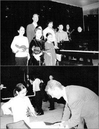 Local violinist, 9, plays Bach concerto at master class