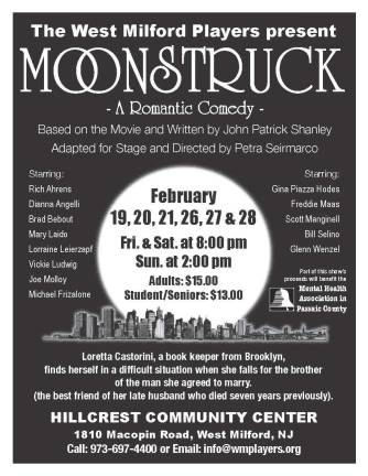 West Milford Players present 'Moonstruck'