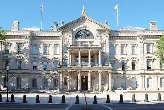 State officials say the $300 million refurbishment of the New Jersey Statehouse, which originally expected to be completed by 2020, is now on schedule to open sometime in 2023. Source: visitnj.org.