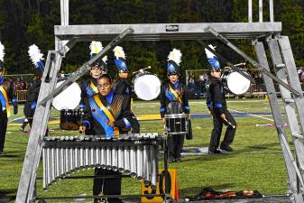 The Jefferson Township High School Golden Falcons Marching Band performs during its 16th annual marching band competition Saturday, Sept. 20 in Oak Ridge. (Photos by Maria Kovic)