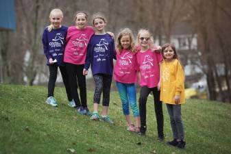 Some of the girls of Girls on the Run: from left, Alyssa Wainwright, Brooke Selander, Victoria Sucich, Bella Biondo, Reese Tobey and Marley Lane Photos by Wendy Jean photography
