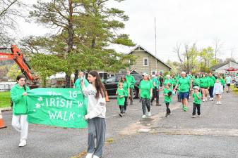 The 16th annual Irish Whisper Walk begins Saturday, April 26 in the Pinecliff Lake section of West Milford. (Photos by Maria Kovic)