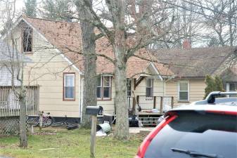 A Tuesday night fire gutted the second floor of 42 Tintle Avenue, leaving a family of eight homeless, officials said.